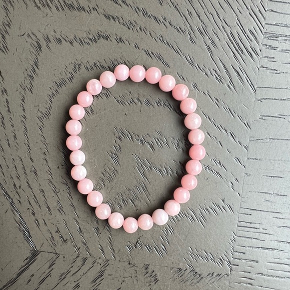 Pink opal bracelet 6mm - Picture 2 of 3